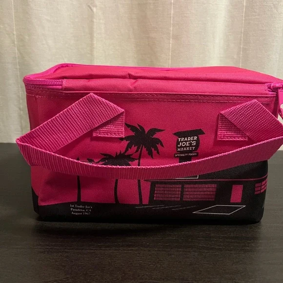 Trader Joe’s Mini Cooler Bag-Pink - Picture 2 of 3